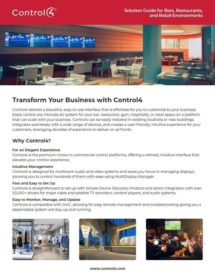 Transform Your Business with Control4